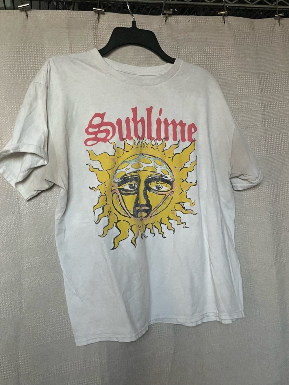 White Sublime band tee with sun design #skater #summer